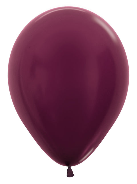 Palloncini Metallic Burgundy 30cm 50pz