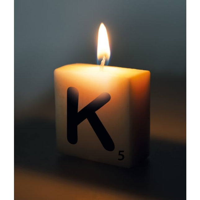 Candela lettera K 4 cm