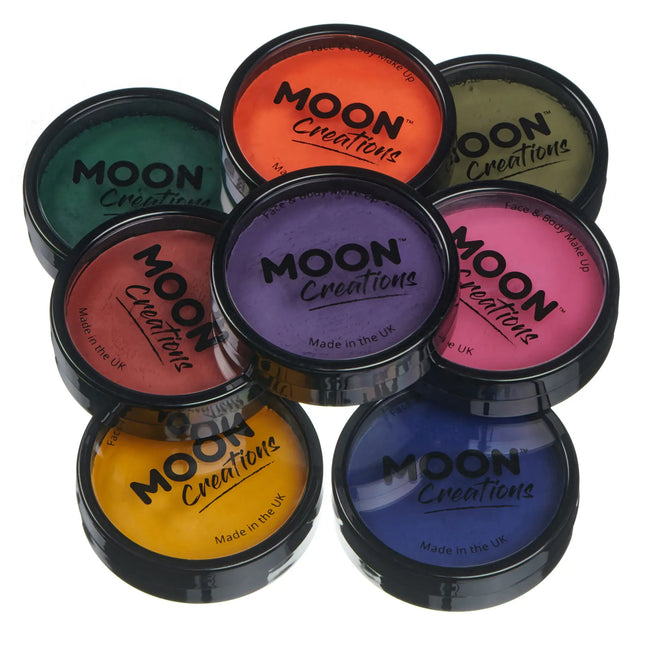 Moon Creations Pro Face Paint Cake Pots Rosso Scuro 36g