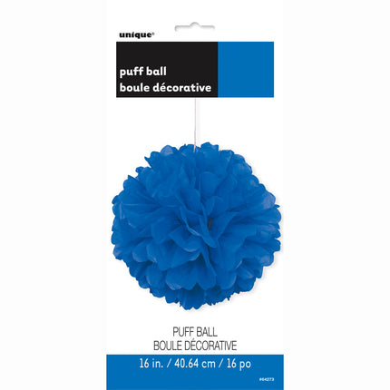 Pompon blu 40 cm