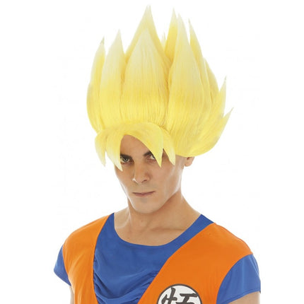 Parrucca di Goku Saiyan Giallo Dragon Ball Z