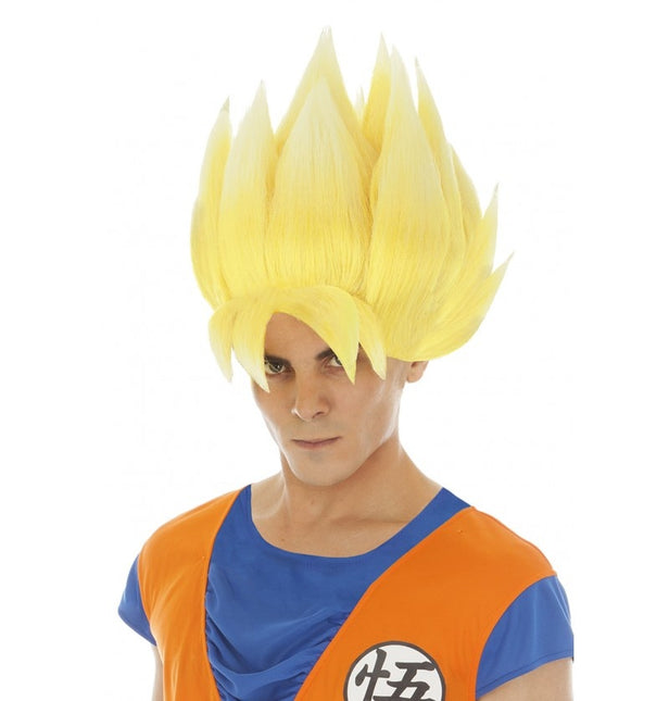 Parrucca di Goku Saiyan Giallo Dragon Ball Z