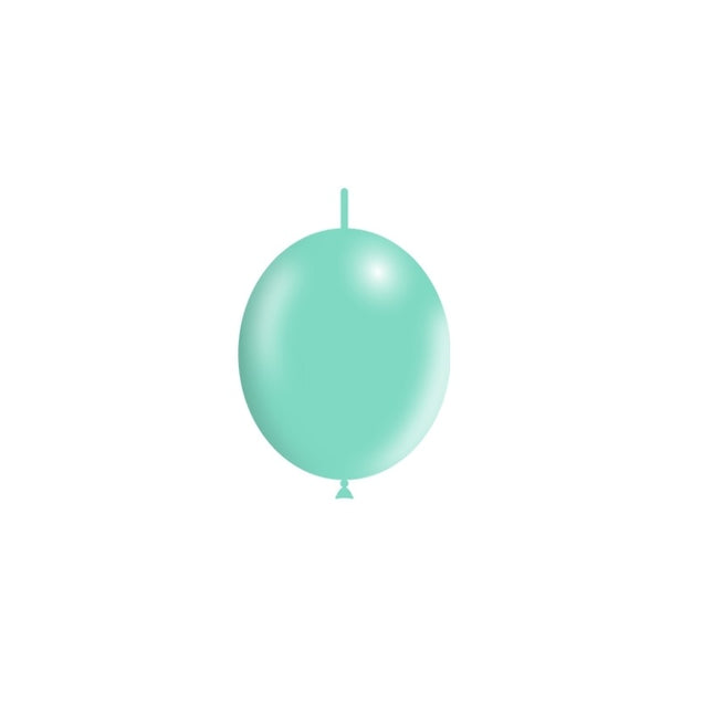 Palloncini Button verde menta 15cm 100pz