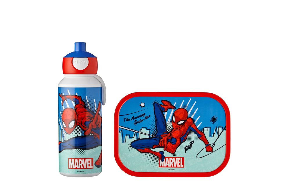 Set da pranzo Campus Bottiglia+Lunchbox Spiderman