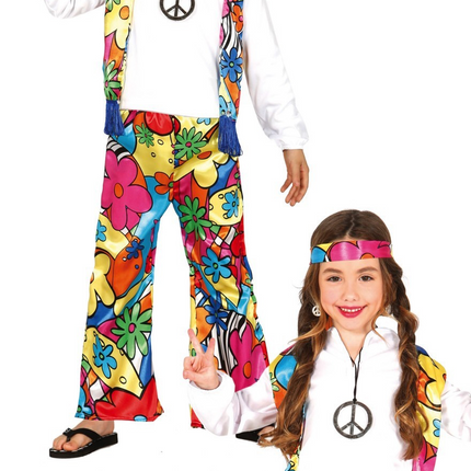 Costume Hippie da bambino della pace