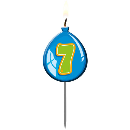 Palloncino Candela 7 anni 8 cm