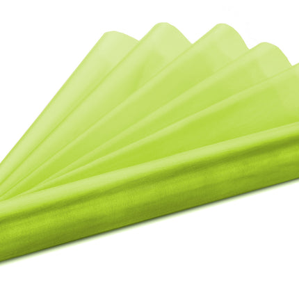 Tessuto Organza Verde Lime 16cm 9m