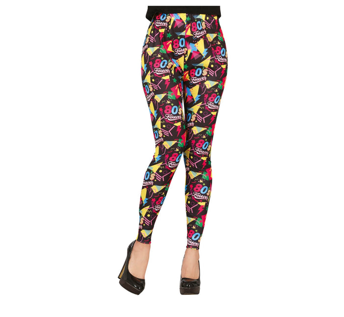 Neon 80S Legging Rainbow Donna