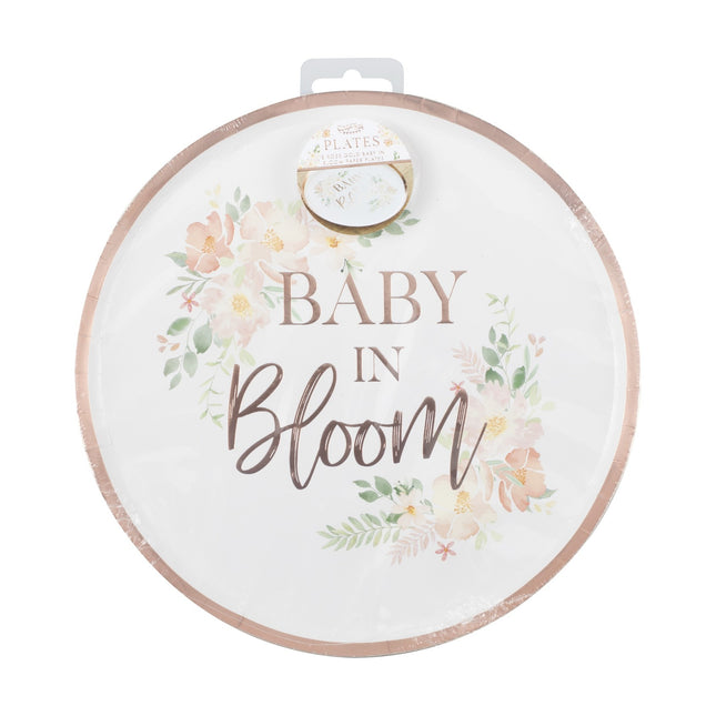 Piatti Baby In Bloom 24,5 cm 8 pezzi