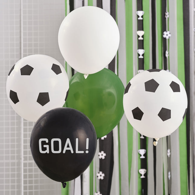 Palloncini calcio Goal 30cm 5pz