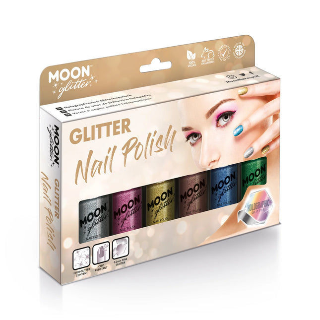 Smalto olografico Moon Glitter Verde 14ml