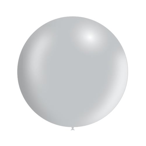 Palloncino gigante argento metallizzato 60 cm