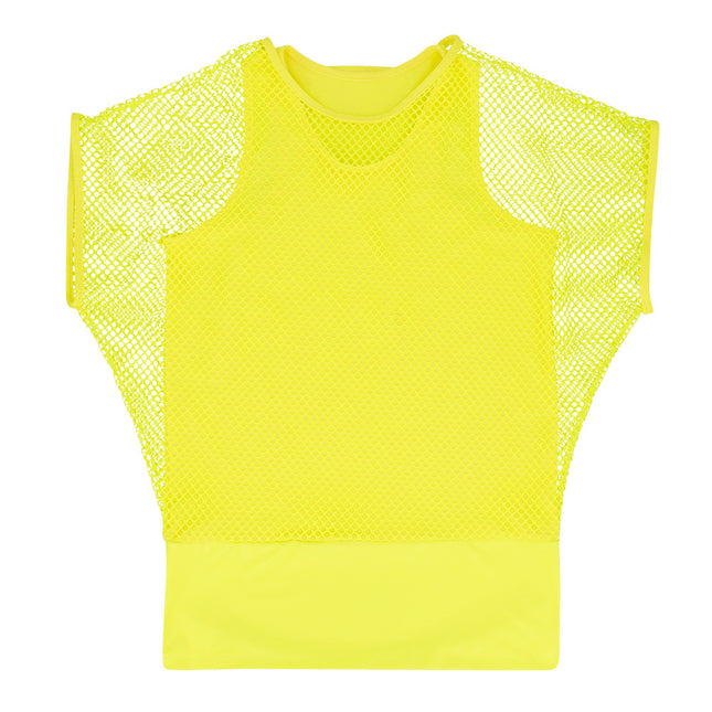 Camicia a rete giallo donna M/L