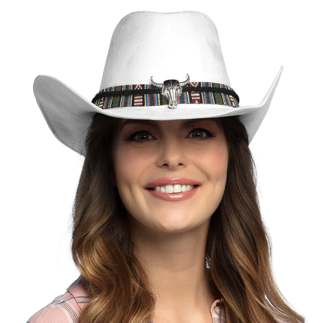 Cappello da cowboy bianco Luxe