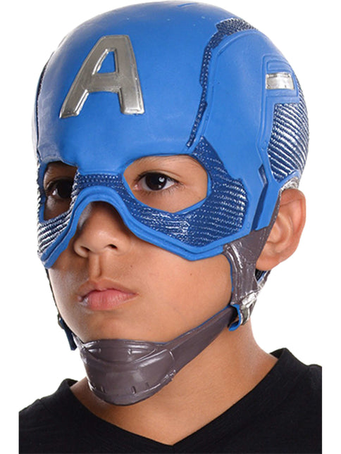 Maschera di Capitan America per bambini in lattice