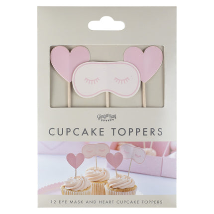 Toppers per cupcake per feste di coccole 12 pezzi