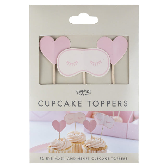 Toppers per cupcake per feste di coccole 12 pezzi