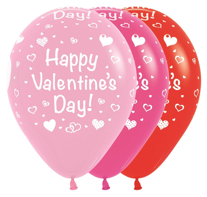 Palloncini Happy Valentines Day Mix 30cm 25pz