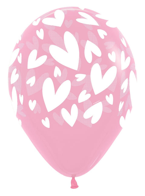 Palloncini Modern Hearts Mix 30cm 25pz