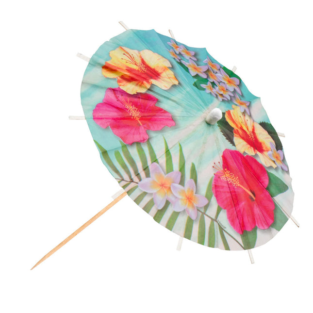 Bastoncini da cocktail Hawaii Parasol Paradise 18cm 6pz