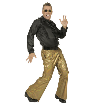 Pantaloni Disco 70S Oro Uomo