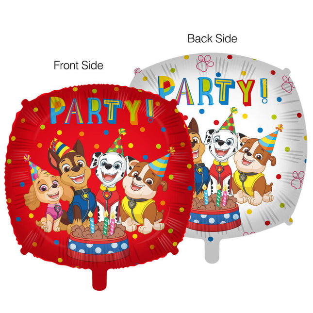 Palloncino ad elio Paw Patrol Party Vuoto bifacciale 46 cm