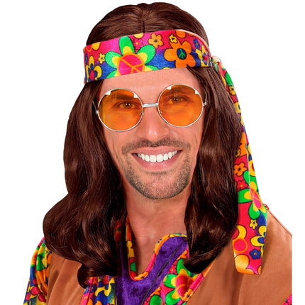 Parrucca Hippie Marrone