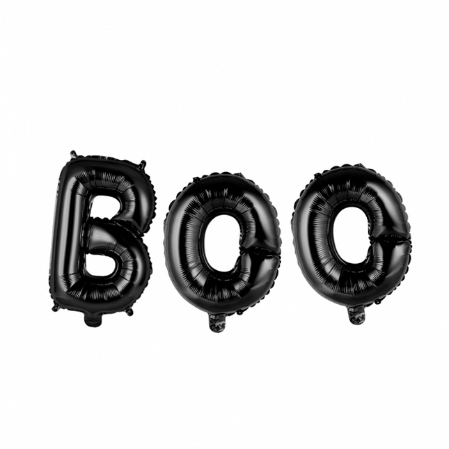 Palloncini Lettera Set Boo Nero 41cm