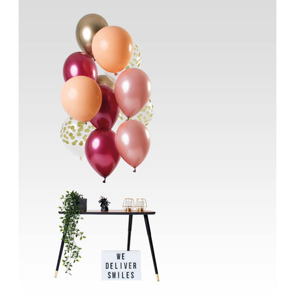 Set di palloncini rosa 30 cm 12 pezzi