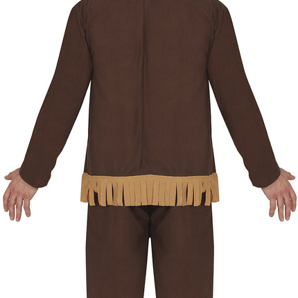 Costume indiano marrone uomo 2 pezzi