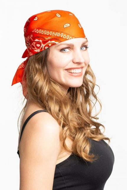 Bandana tradizionale arancione 55 cm