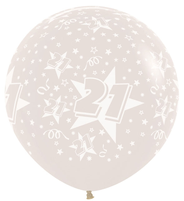 Palloncini Numero 21 Clear 91cm 2pz