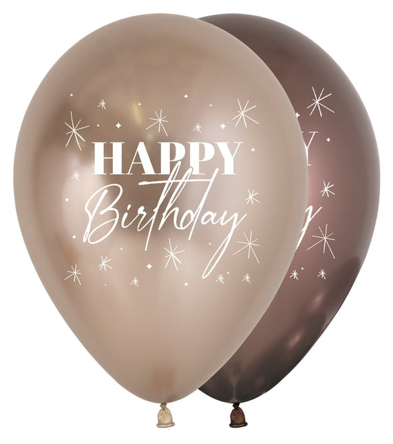 Palloncini Happy Birthday Twinkle Reflex Mix 30cm 25pz