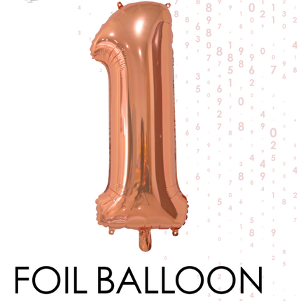 Pallone in foil Figura 1 Oro rosa 66cm