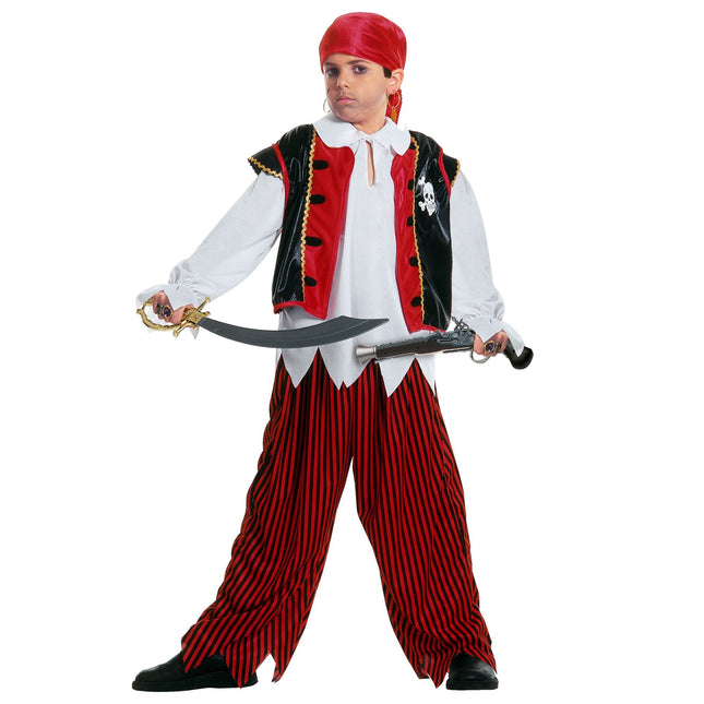 Costume da pirata bambino 4 pezzi