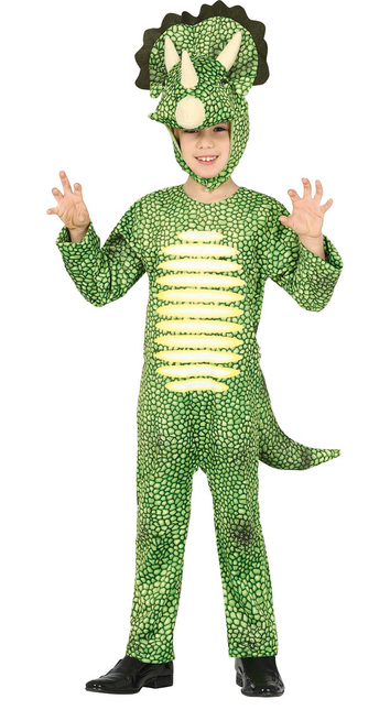 Costume da dinosauro bambino verde chiaro