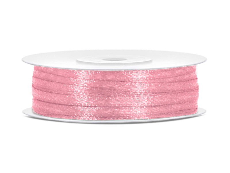 Nastro di raso rosa chiaro 3mm 50m