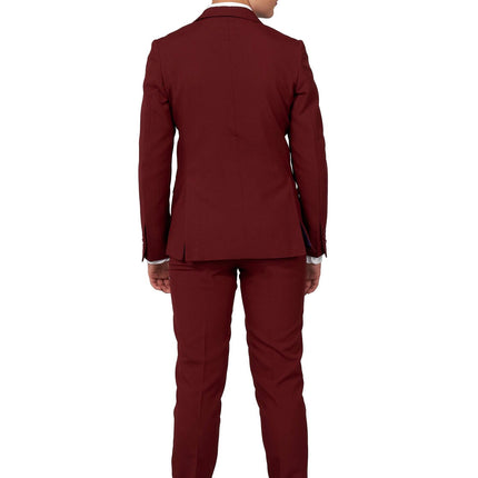 Abito rosso Bordeaux Ragazzo adolescente OppoSuits