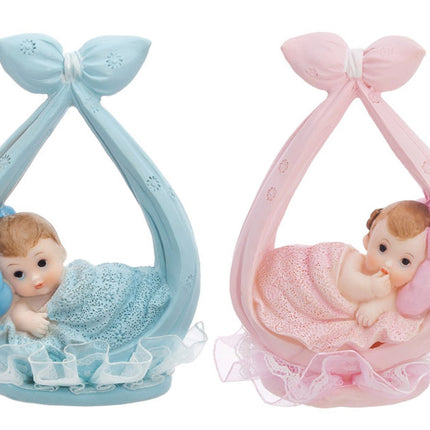 Cake topper Bambino con sciarpa 11 cm