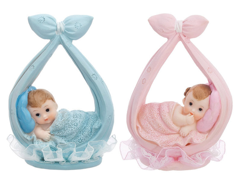 Cake topper Bambino con sciarpa 11 cm