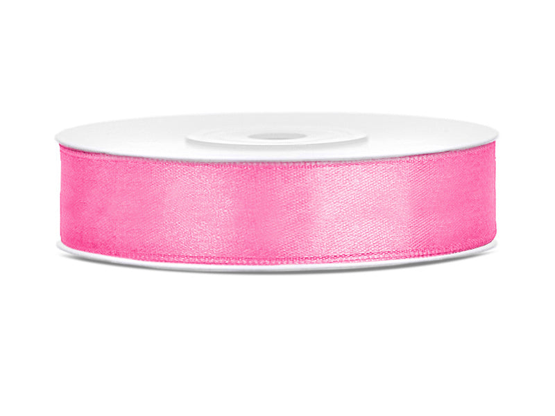 Nastro di raso rosa 12 mm 25 m