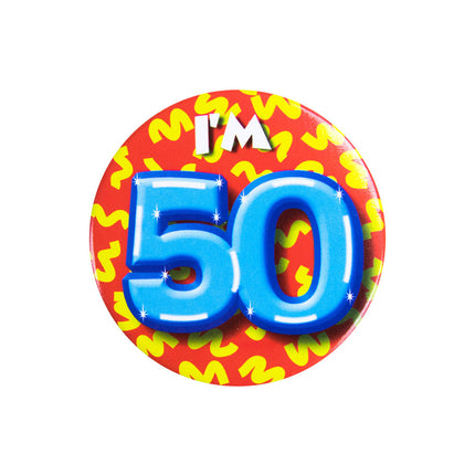 I'm 50 Button 50 Years 5.5cm