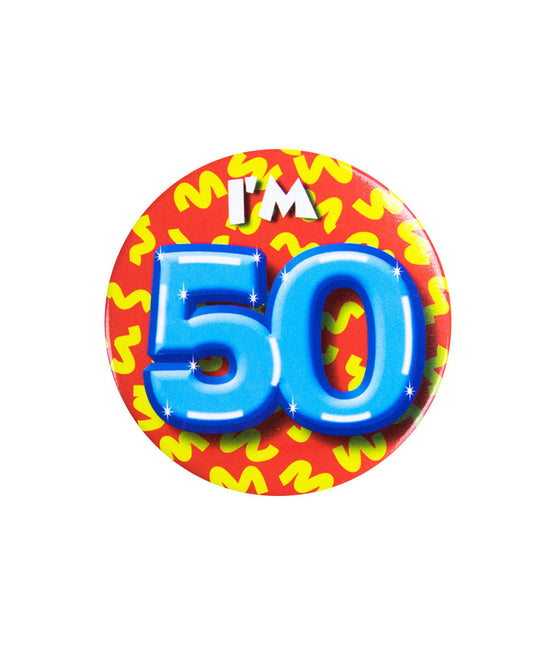 I'm 50 Button 50 Years 5.5cm