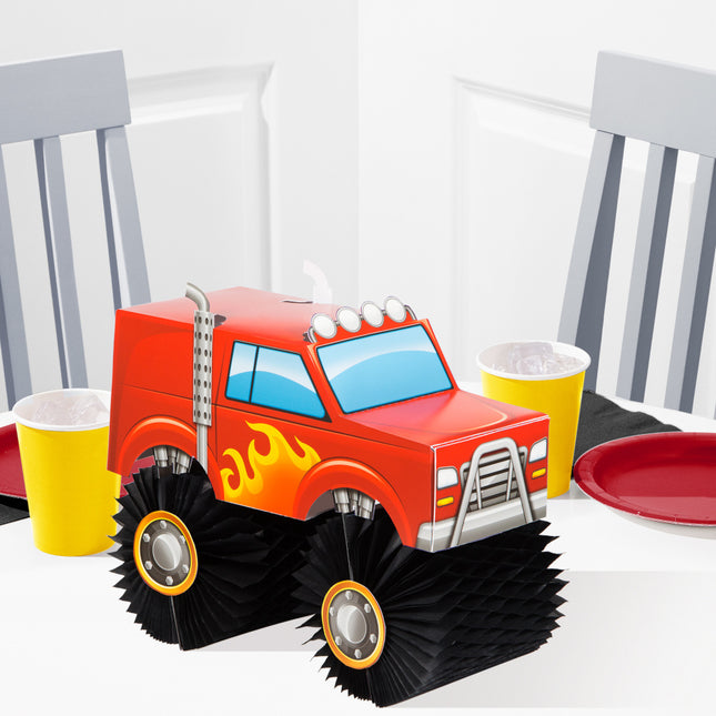 Decorazione da tavolo Monster Truck 25 cm