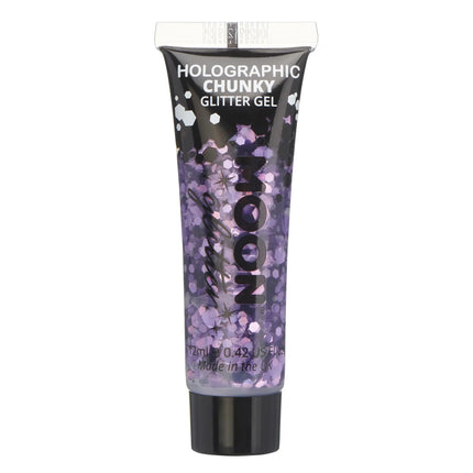 Moon Glitter Holographic Chunky Glitter Gel Viola 12ml