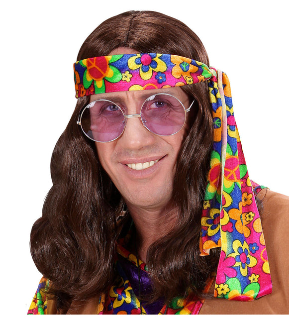 Parrucca Hippie Marrone