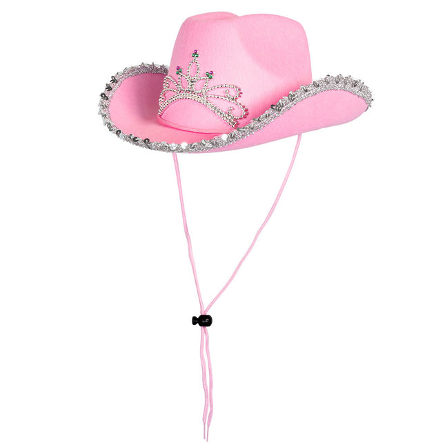 Cappello da cowboy rosa bambino