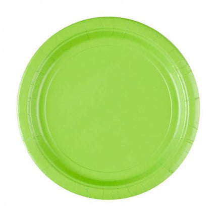 Piatti verdi lime 23cm 8pz