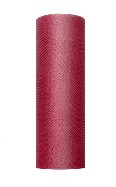 Rotolo di tulle rosso bordeaux 15cm 9m