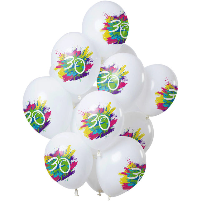 Palloncini festa 30 anni 30cm 12pz